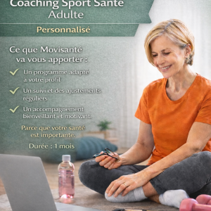 coaching sport santé adultes. programme personnalisé 1 mois